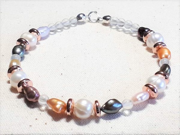 LJGB49 Pearl & Fluorite Bracelet - Image 2