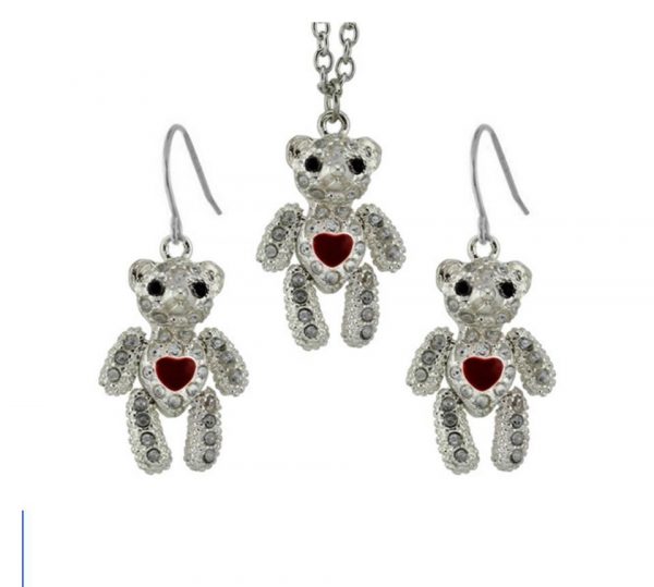 LJCS64 Red Heart Teddy Set