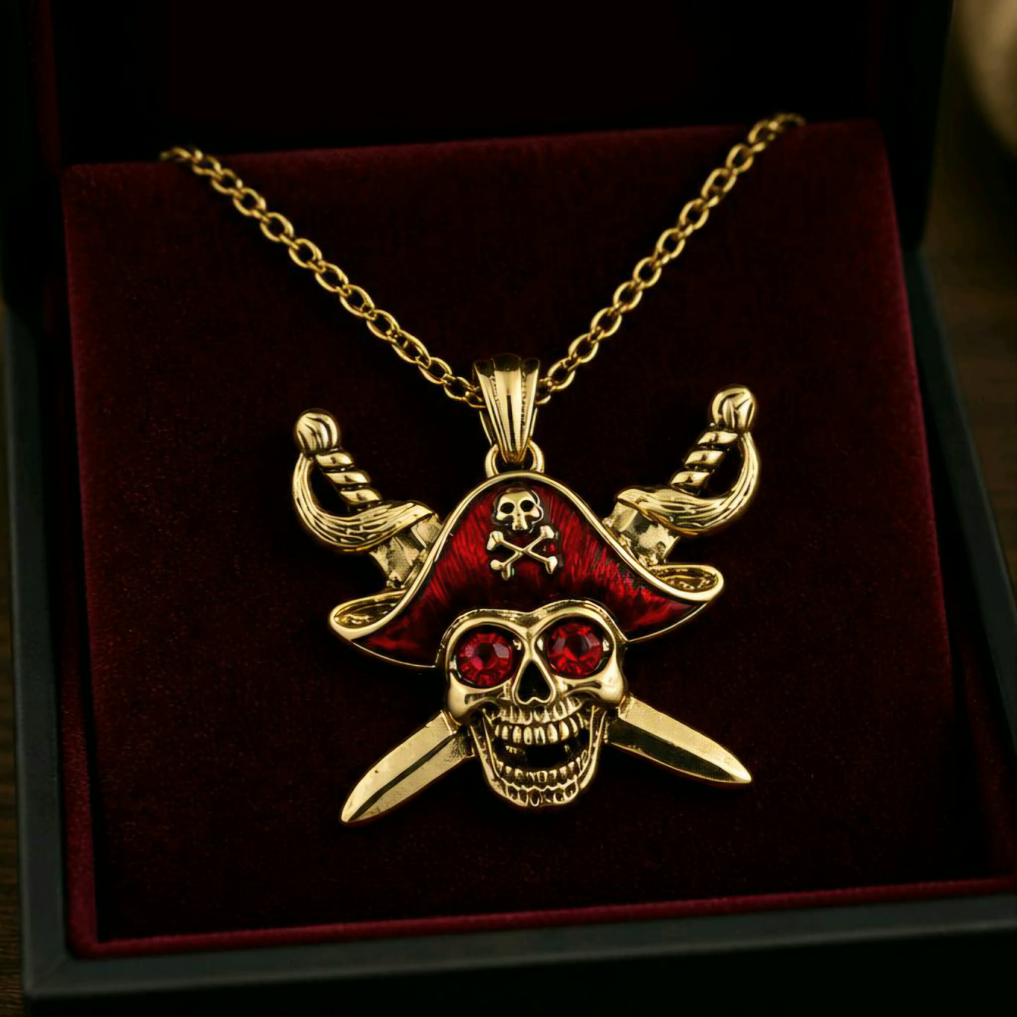 LJMJ24 Pirate Costume Necklace