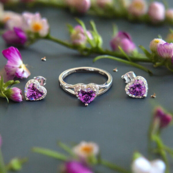 SSS4 Purple Full Heart Set. Size 10.