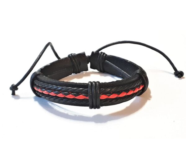LJMJ13 3 Platted Line Wristband