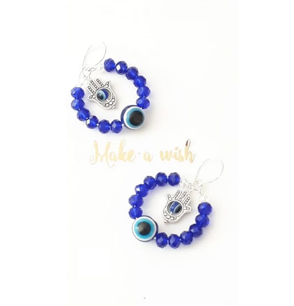 LJEE9 Evil Eye Hoop Earrings