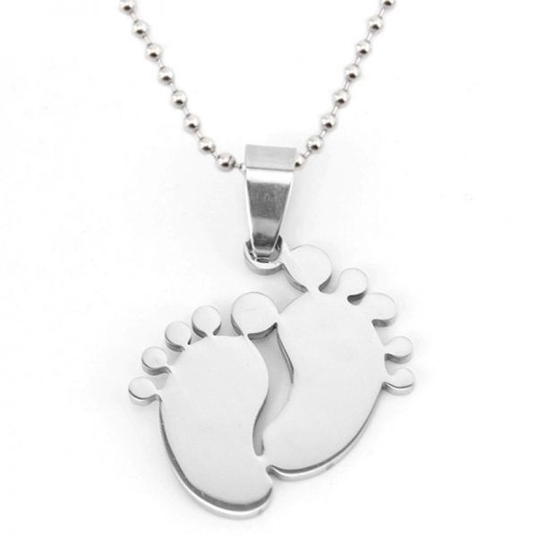 LJCN8 Baby Foot Necklace