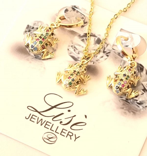 LJCS18 Rainbow Gold Frog Set