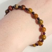 LJGB6 Jasper & Garnet Bracelet