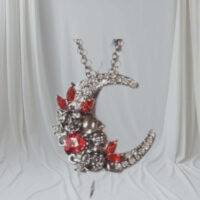 LJCN3 Skull On The Moon Necklace