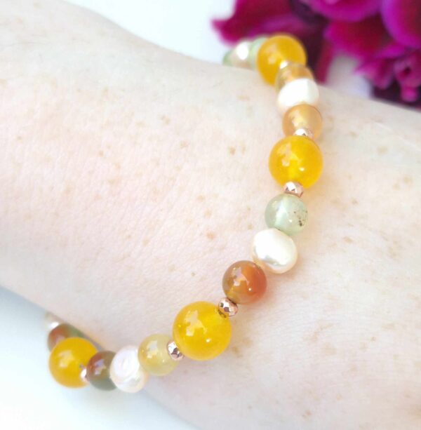 LJGB51 Yellow Agate Bracelet