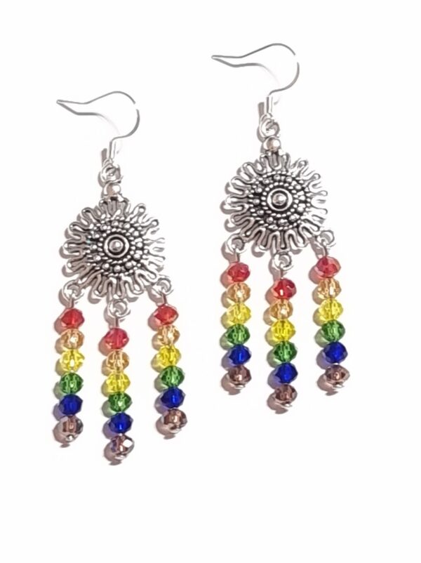 LJLGBTQ5 Flower Drop Earrings