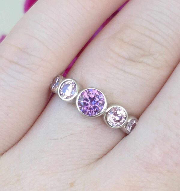 SSR16 5 Round CZ Ring. Size 7