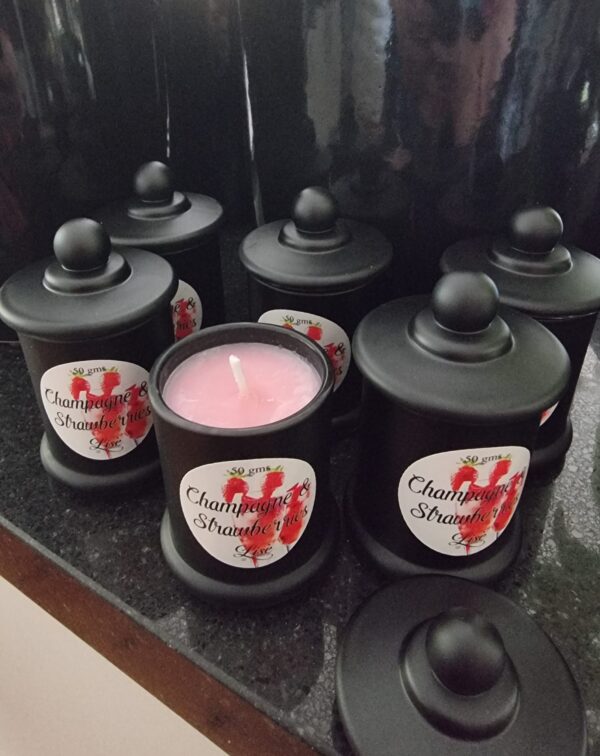 Champagne & Strawberry Small Jar Candle