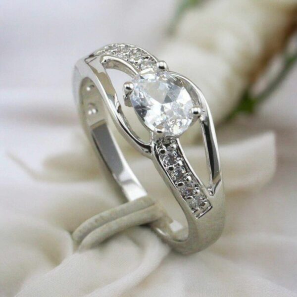 LJCR23 Silver Plated Eternity Ring.