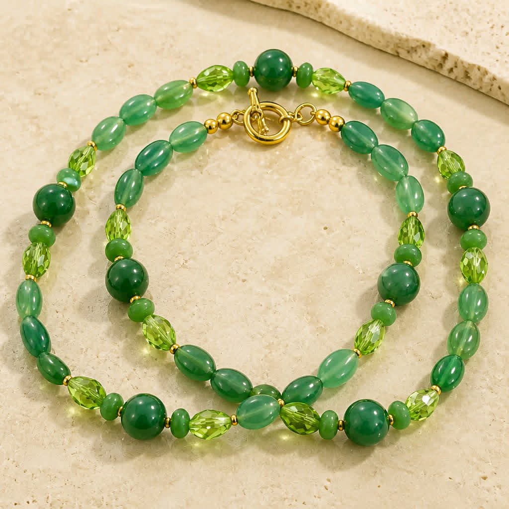 LJGN56 Green Touramaline Necklace