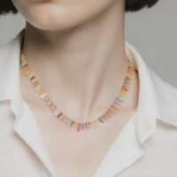 LJGN6 Tourmaline Chip Necklace