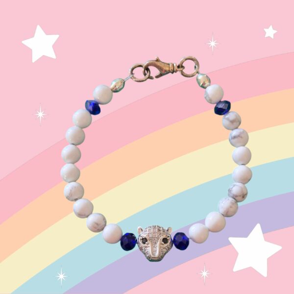 LJGJ888 Blue Crystal Tiger Bracelet