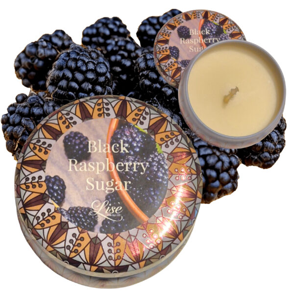 LJC77 Black Raspberry Sugar Tin Candle