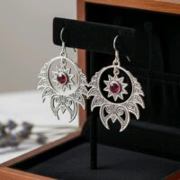 LJCE57 Sun Earrings