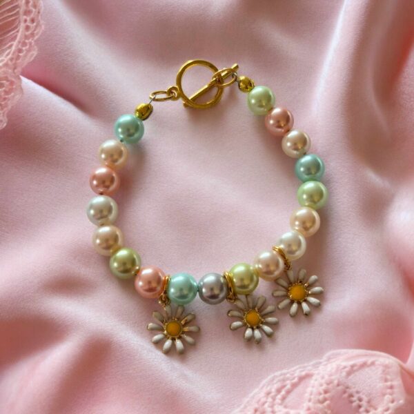 LJGB100 Dyed Pearl Shell Beaded Bracelet