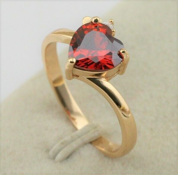 LJPR41 Red Heart Ring