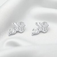 LJSSE20 Sterling Silver Cupid Studs.