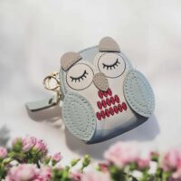 LJP7 Blue Owl Keyring Purse