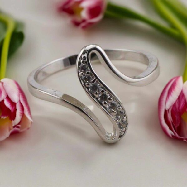 LJCR25  Silver Plated Ring.