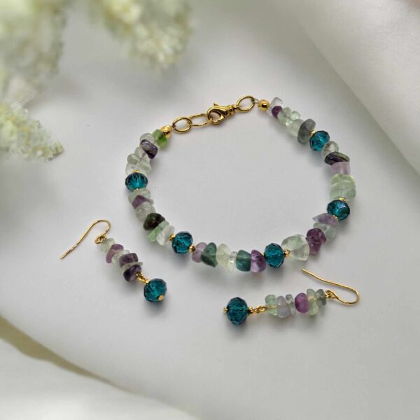 LJGS345 Fluorite Bracelet Set