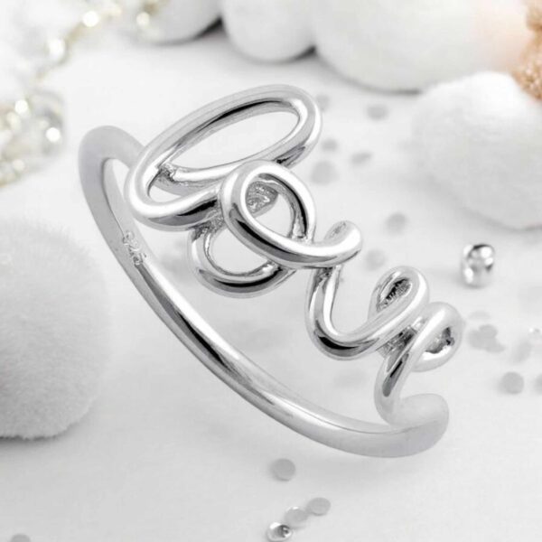 LJSSR620 Sterling Silver LOVE Ring