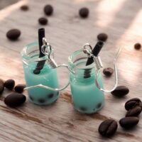 LJCE512 Glass Drink Earrings