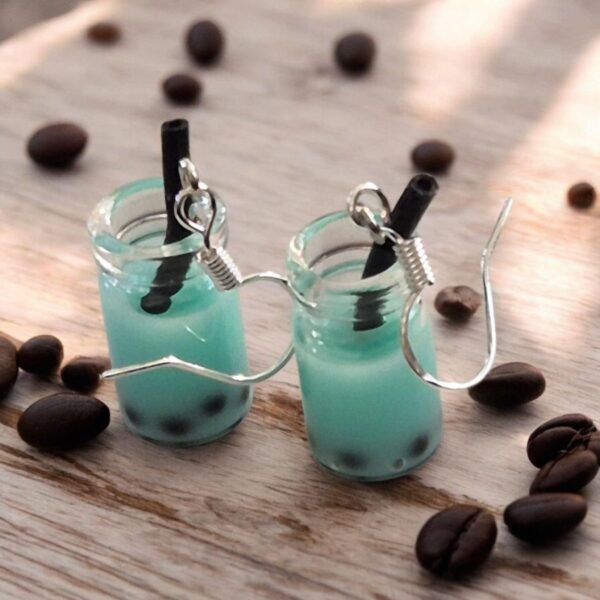 LJCE512 Glass Drink Earrings