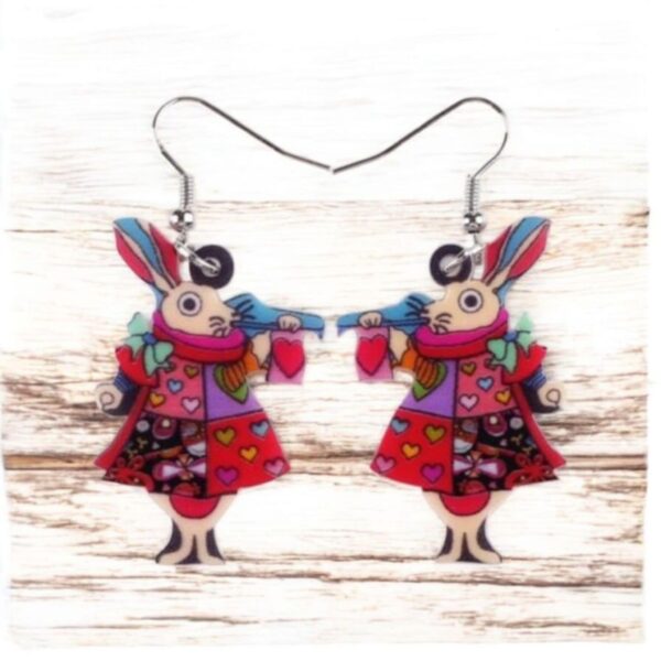 LJCE766 Rabbit Earrings - Image 2