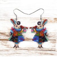 LJCE766 Rabbit Earrings