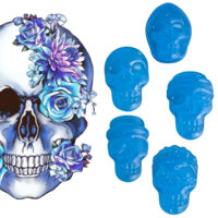 LJS548 Blue Men's Mini Skull Soaps
