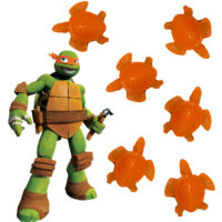 LJS450 Orange Mini Turtle Soaps.
