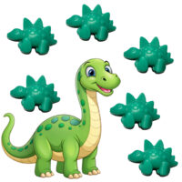 LJS45 Apple Scented Dino Soaps.