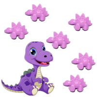 LJS39 Mauve Mini Dino Soaps.