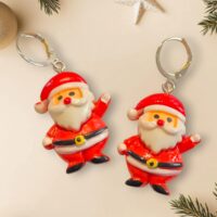 LJCHG3 Santa Earrings