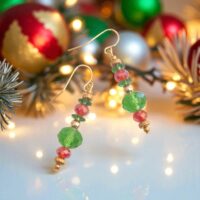 LJCG346 Christmas Bon Bon Earrings