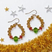 LJCG66 small Wreath Earrings