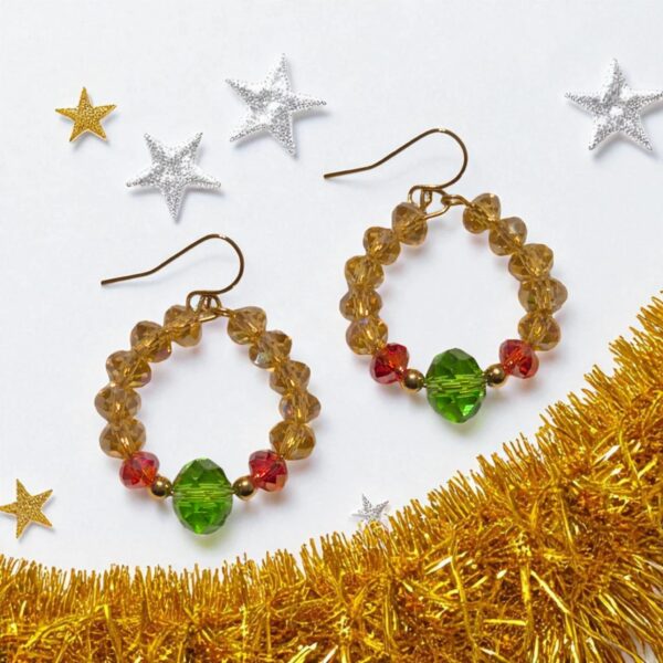 LJCG66 small Wreath Earrings