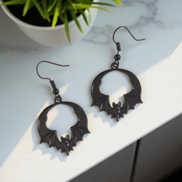 LJHG205 Bat Earrings