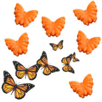 LJS2 Orange Butterfly Soaps
