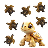 LJS62 Black & Gold Mini Turtle Soaps