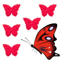 LJS53 Red Butterfly Soaps