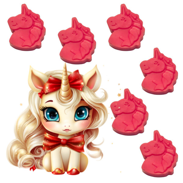 LJS52 Red Unicorn Mini Soaps
