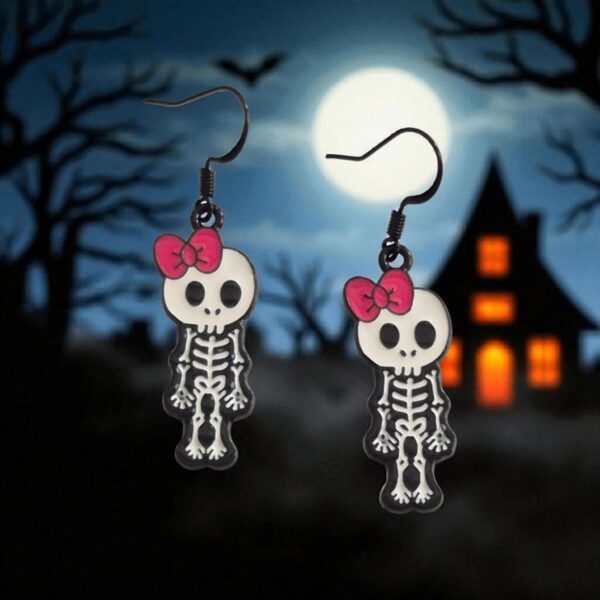 LJGG34 Skeleton Earrings