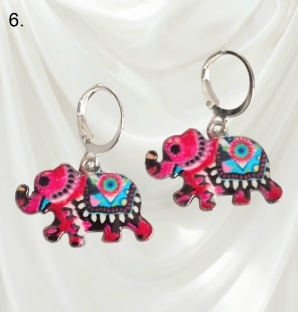 LJCE120 Elephant Earrings - Image 4