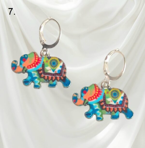 LJCE120 Elephant Earrings - Image 3