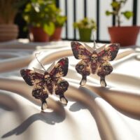 LJHG49 Skull Butterfly Earrings