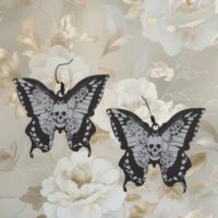 LJSG56 Butterfly Skull Earrings