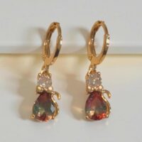 LJGPJ30 Rainbow Coloured Cat Earrings